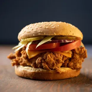 a fried chicken sandwich