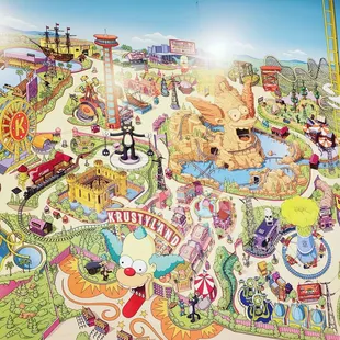 a map of a theme park
