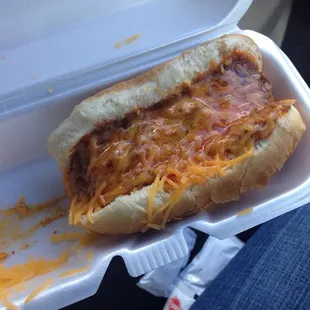 Chili cheese pup