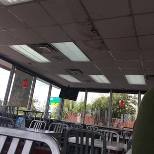 More moldy ceiling tiles