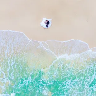 Love from above! Elopement captured from our drone