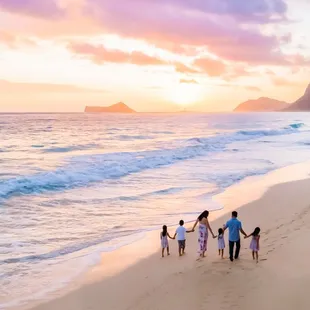Beautiful sunrise for this family session