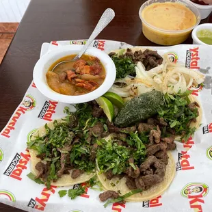 Mini Tacos and  Beans!..Also Queso in this shot!