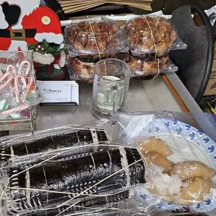 Ala cart stuffs- chicken, cone, Spam Musubi, maki &amp; chicken sushi...