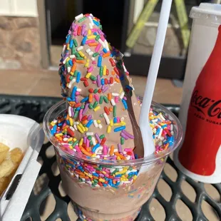 Sprinkles on the bottom AND top! :)