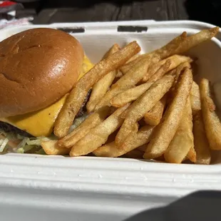 Cheeseburger and Fries
