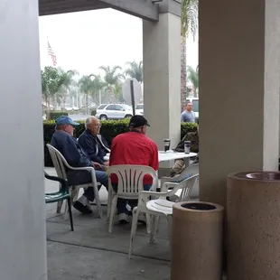 The same guys who hang out at the shop every single morning at 630 am