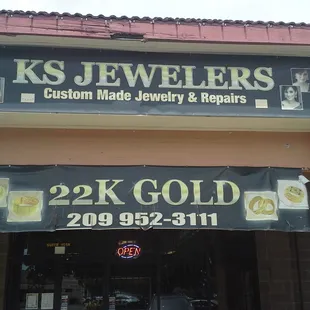 KS Jewelers Store Front, Normandy Village Shopping Center, Stockton, CA.