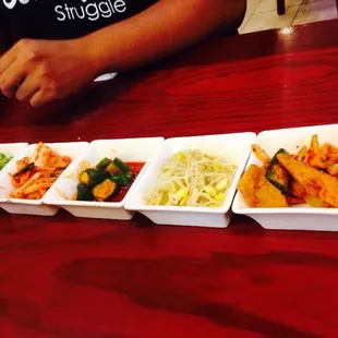 The appetizers that were given