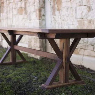 Walnut Trestle Table
