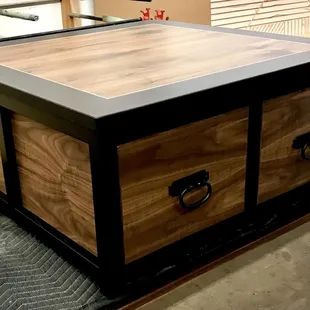 Walnut Coffee Table with Storage
