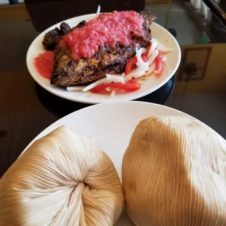 Kenkey With Pepper And Fish