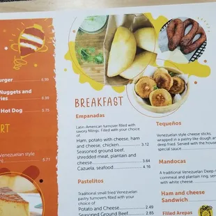 a menu for a restaurant