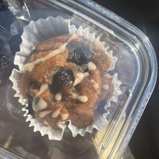 Vegan blueberry cupcake