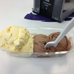 Cookie dough and brownie delight