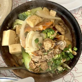 96. Tofu with Vegetables in Clay Pot