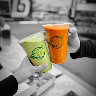 Green Thai Tea and Thai Tea