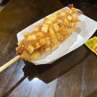 Potato corn dog