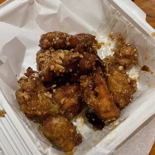 Wet, soggy, boneless wings