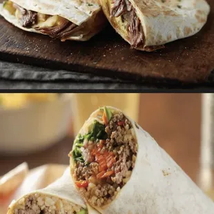 Korean Quesadilla and Burrito