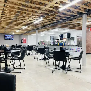 Sitting area for some snacks and drinks