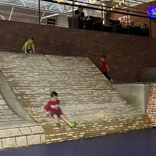 Fun walls to slide down