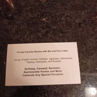 a sign for the restaurant