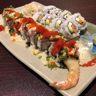 The Sexy dragon roll is a must.