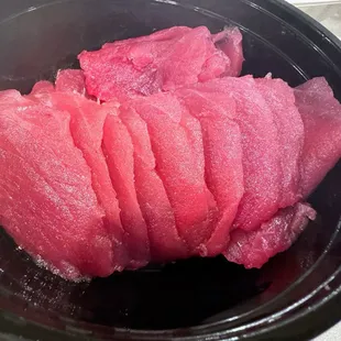 Ahi sashimi