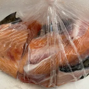 Salmon bones