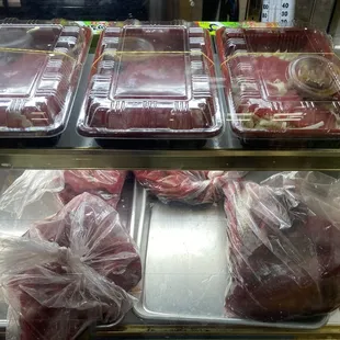 Sashimi platter, $20 Ahi belly and ahi bones