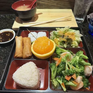 Shrimp Broccoli and Shrimp Lunch Bento Box