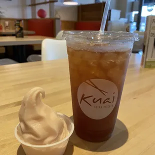 Free tea and frozen yogurt for first time customers!