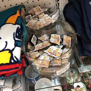 a variety of items on display