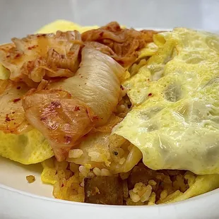 Kim Chee Fried Rice Omelet