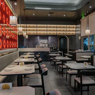 interior, sushi and sashimi