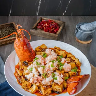 龙虾麻婆豆腐 Lobster mapo tofu