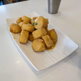 Crispy Japanese Tofu With Salted Egg Yolk