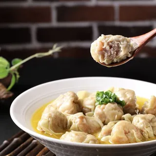 Shrimp Wontons in Bone Broth