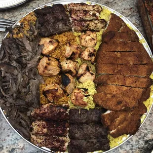 Combo for 4 people (w/ half rice, half burghul)