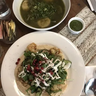Cauliflower Hummus Salad