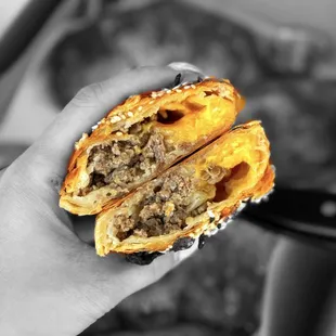 Cheeseburger Empanada  | ig: whaevaeats