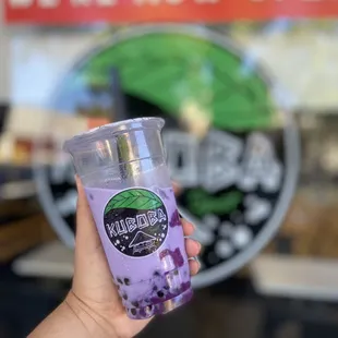 Taro with Ube wall! Delicious!