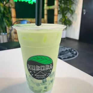 Buko Pandan with Pandan Jelly