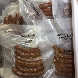 Just a small portion of the meat I had to seal.