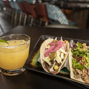 Pork and Steak tacos