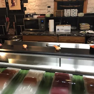 Sushi Bar, super clean