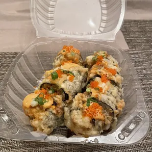 A special spider roll (can't find the name)