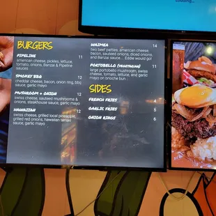 Burgers menus, 3/2022
