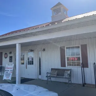 the front of the store